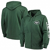 Men's New York Jets G III Sports by Carl Banks Post Route Full Zip Hoodie Green,baseball caps,new era cap wholesale,wholesale hats